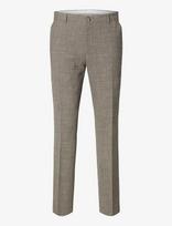 Selected - Slmslim-Oasis Linen Trs Noos - Klasikinės kelnės - Ruda
