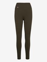 Aim´n - Khaki Ribbed Seamless Tights - Besiūlės pėdkelnės - Žalia