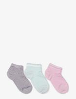 Mp Denmark - Petra Sneaker Socks - 3-Pack - Kojinės - Marga / raštuota
