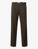 Selected - Slm175-Slim Miles Brushed Pant Noos - Klasikinės kelnės - Ruda