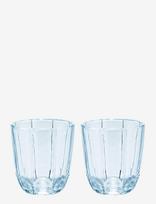 Holmegaard - Lily Vandglas 32 Cl Blue Iris 2 Stk. - Stiklinė vandeniui - Mėlyna