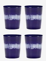 Serax - Tea Cup 33Cl Dark Blue-White Feast By Ottolenghi Set/4 - Arbatos puodelis - Mėlyna