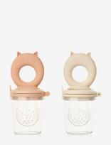 Liewood - Miranda Cat Shape Food Feeder 2-Pack - Maisto maišelis - Rožinė