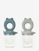 Liewood - Miranda Bear Shape Food Feeder 2-Pack - Maisto maišelis - Mėlyna
