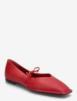 ALOHAS - Sway Cream Leather Ballet Flats - Balerinos bateliai - Raudona