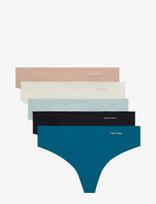 Calvin Klein - Thong 5Pk - Stringai - Juoda