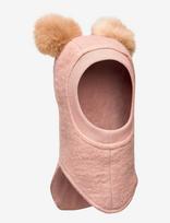 Huttelihut - Balaclava Wool Alpaca Pompoms - Balaklava - Rožinė