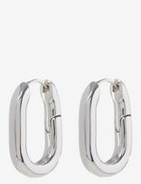 LUV AJ - Xl Chain Link Hoops-Silver - Auskarai - Sidabro
