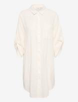 Kaffe - Kapauline Shirt Dress - Tunika - Balta