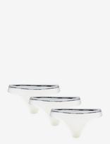 Calvin Klein - Thong 3Pk - Stringai - Balta