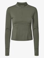 Rethinkit Studios - Butter Soft Half Zip True To Body - Megztinis - Chaki spalva