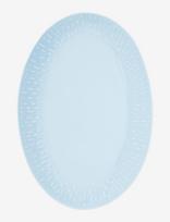 Aida - Confetti Oval Dish W/Relief 1 Pcs. Giftbox - Serviravimo lėkštė - Mėlyna