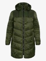Kaffe Curve - Kcsusanna Coat - Paminkštintas paltas - Chaki spalva