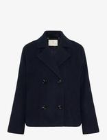 Kaffe - Kafanny Short Jacket - Vilnonė striukė - Tamsiai mėlyna