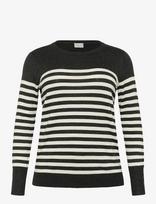 Kaffe Curve - Kclizzy Striped Knit Pullover - Megztinis - Juoda