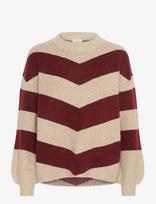 Kaffe - Kaverana Knit Pullover - Megztinis - Burgundiška splava