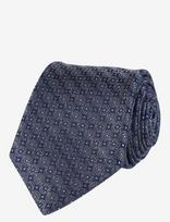 Portia 1924 - Geometric Silk Tie - Kaklaraištis - Mėlyna
