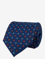 Portia 1924 - Pattern Silk Tie - Kaklaraištis - Mėlyna