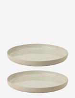 Stelton - Emma Frokosttallerken Ø 19 Cm 2 Stk Grey - Vakarienės lėkštės - Smėlio