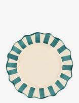 Anna + Nina - Pine Scalloped Dinner Plate - Vakarienės lėkštės - Žalia