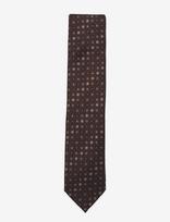 Lindbergh Black - Wool Tie With Pattern 7 Cm - Kaklaraištis - Ruda