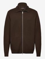 Morris - York Knitted Zip Jacket - Megztinis su užtrauktuku - Ruda
