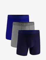 Under Armour - Ua Performance Tech Mesh -Solid 6" 3Pk - Sportiniai bokser šortai - Marga / raštuota
