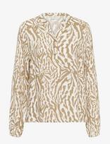 Kaffe - Kamathilde Blouse - Marškinėliai ilgomis rankovėmis - Smėlio