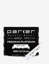 Parker - Premium Platinum Half Blades For Barber Razors - 100 Ct. (1 X 100) - Plaukų šalinimo priemonė - Sidabro