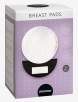Mininor - Breast Pads Black - Krūtų pompos ir priedai - Balta