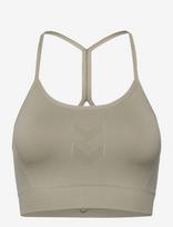 Hummel - Hmlhiit Seamless Bra - Sportinė liemenė - Chaki spalva