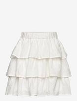 Lindex - Skirt Flounces Ao Embroded - Midi sijonas - Balta