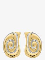 LUV AJ - The Two-Tone Coquille Studs - Auskarai - Aukso