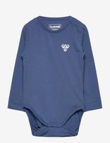 Hummel - Hmlmini Solid Body L/S Bee - Marškinėliai ilgomis rankovėmis - Mėlyna