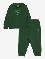 Hummel - Hmlmini Jersey Crewsuit Bee - Sportinis kostiumas - Žalia