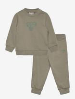 Hummel - Hmlmini Jersey Crewsuit Bee - Sportinis kostiumas - Chaki spalva