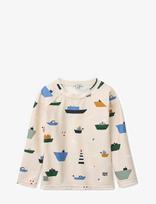 Liewood - Noah Printed Longsleeve Swim Tee - Maudymosi liemenėlė - Kreminė spalva