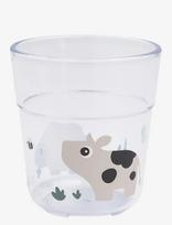 Done By Deer - Glass L Tiny Farm Sand - Puodelis - Marga / raštuota