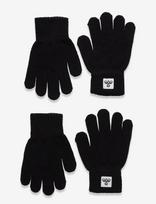 Hummel - Hmljr Knit Gloves 2-Pack - Pirštinės - Juoda