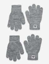 Hummel - Hmljr Knit Gloves 2-Pack - Pirštinės - Pilka