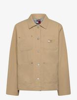 Tommy Jeans - Tjw Chore Jacket Ext - Lengva vasarinė striukė - Smėlio