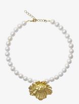 Caroline Svedbom - Bibi Pearl Choker Gold - Perlų vėriniai - Aukso
