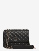GUESS - Giully Ii 2 Comp Cnvrtble Flap - Rankinė - Juoda