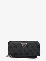 GUESS - Laurel Ii Slg Large Zip Around - Piniginė - Juoda