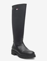 Tommy Hilfiger - Tjw Stretchy Long Shaft Boot - Ilgaauliai batai - Juoda