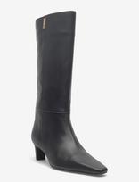 Tommy Hilfiger - Th Square Toe Kitten Long Boot - Ilgaauliai batai - Juoda