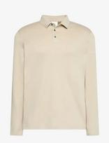 Calvin Klein - Ls Supima Cotton Solid Polo - Marškinėliai ilgomis rankovėmis - Smėlio