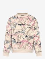 Hummel - Hmljr Loose Aop Sweatshirt - Megztinis - Kreminė spalva