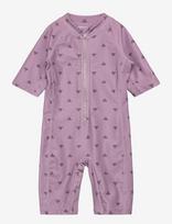 Hummel - Hmlmini Bee Aop Swimsuit 3/4 Sl - Maudymosi kostiumėlis - Violetinė