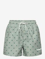Hummel - Hmljr Reg Bee Aop Board Shorts - Sportiniai šortai - Žalia